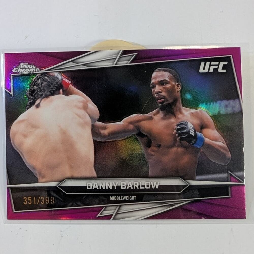 2026 Topps Chrome UFC Danny Barlow #117 Magenta Refractor /399 Parallel